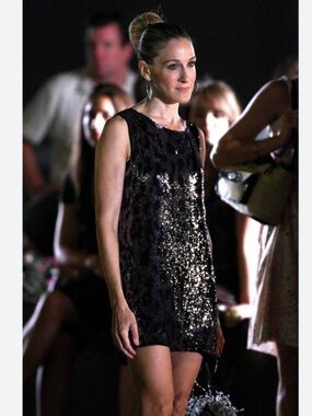 Vince Brown Sequin Dress Silk Size 10 NWT